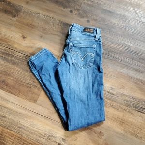 Size 1 women's Levis 535 skinny jeans with stretch